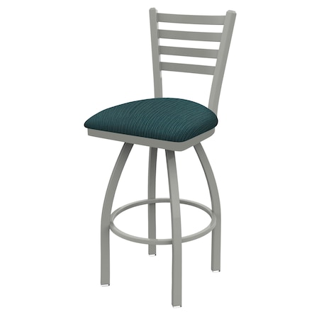 36 Swivel Bar Stool,Nickel Finish,Graph Tidal Seat